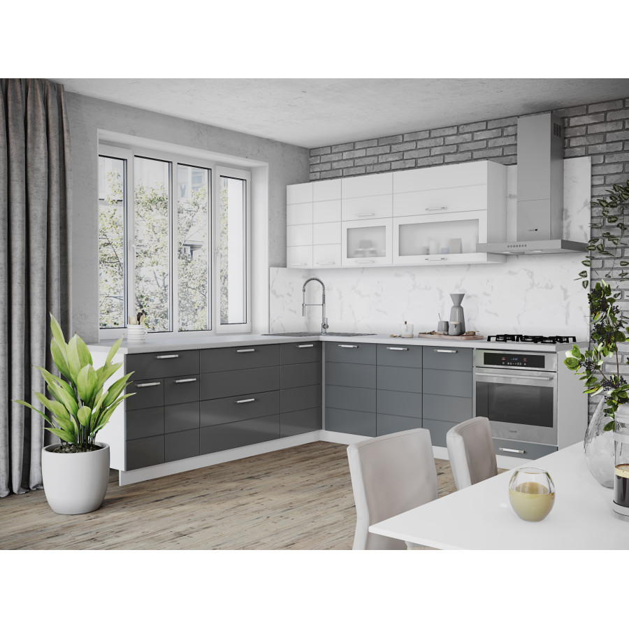 Кухня "Сайдинг Люкс" угловая 0 Кухня "Сайдинг Люкс" угловая 0